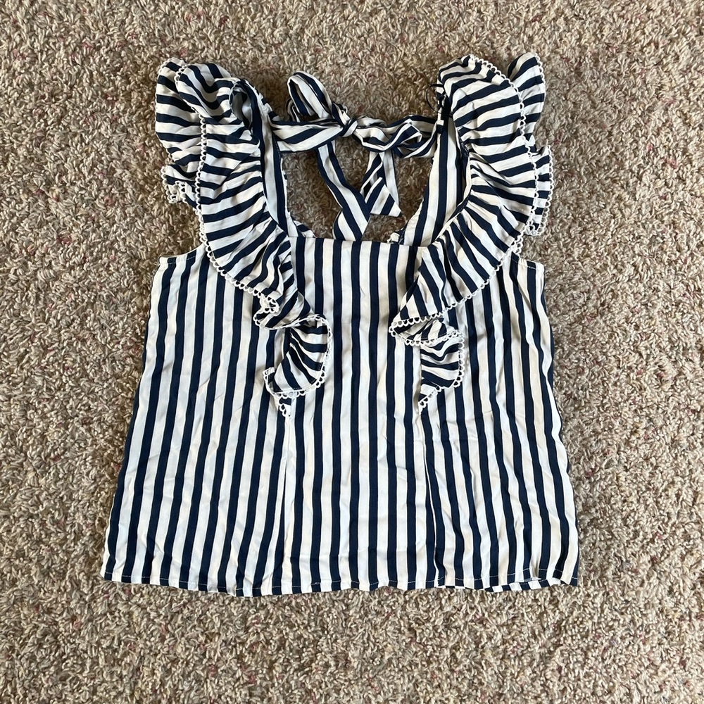 Women’s Blue and White Striped Shirt - New with Tags!